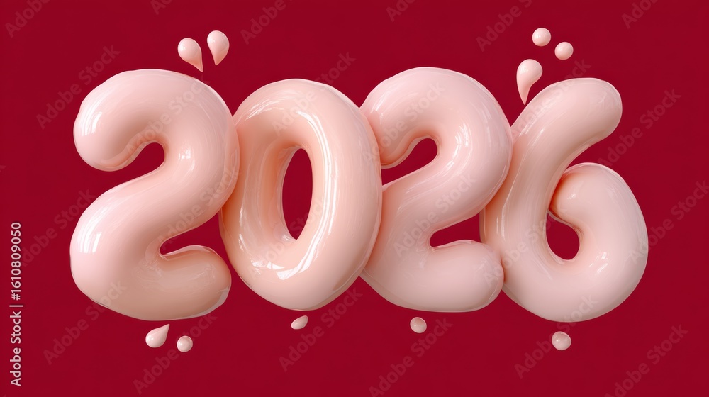 Poster the year is 2026 and it is written in pink letters. the image is a creative and artistic representat