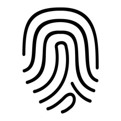 Fingerprint Biometric Identity Scan Icon Secure Authentication Digital Access Unlock Technology Personal Privacy System Security Mobile Smart Phone User Login