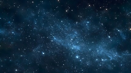 Dark Space with Starscape for Wallpaper or Banner &ndash; Generative AI