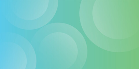 Gradient Background With Overlapping Circles in Blue and Green Hues