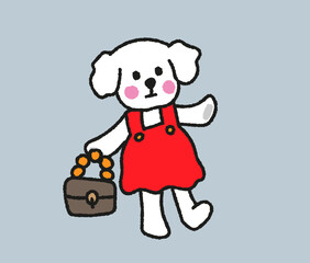 귀여운 강아지 캐릭터 드로잉(데이트)