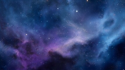 Naklejka premium Ethereal Cosmic Background with Nebula Glow – Generative AI