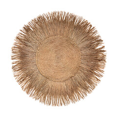 Bohemian Woven Wall Art:  A Rustic Decor Piece with  Textured Fringe Details
