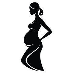 pregnant woman silhouette