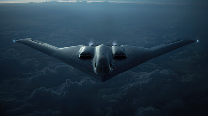 A large jet is flying through the sky