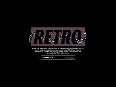 retro, design t-shirt streetwear clothing, vector typography, perfect for modern apparel