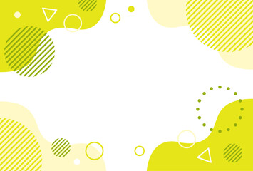 抽象的な幾何学模様のフレーム素材 おしゃれ はがきサイズ