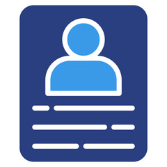 Fototapeta premium Candidate Profile Icon Element For Design