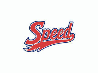 speed, design t-shirt streetwear clothing, vector typography, perfect for modern apparel