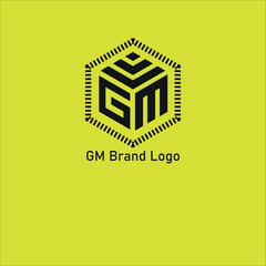 Naklejka premium GM Business Logo, GM logo design.