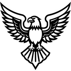 Obraz premium eagle with wings vector