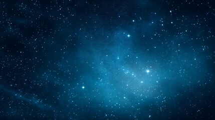 Blue Universe Sky with Glittering Stars – Generative AI