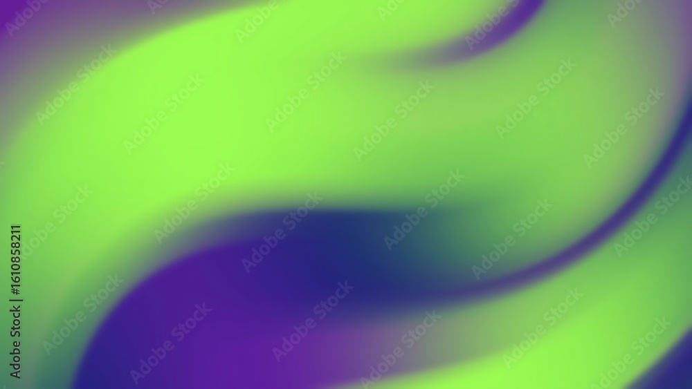 Aufkleber desertcore abstracts backgroundsabstract fluid gradient background with flowing green and purple hue