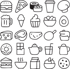Food and Drink Doodle Collection.