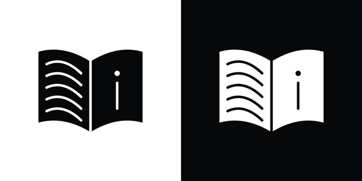 guide book icon vector illustration glyph style designs for web.