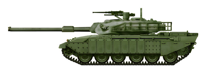 CK-1 MkI (Concept of a new MBT, with a 120mm gun and a turret from the K1 tank) © Tikros