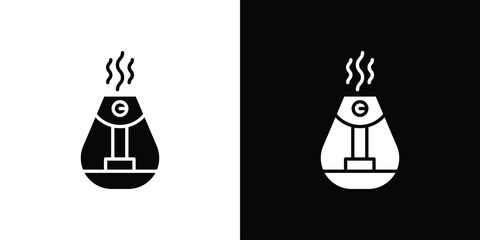 Humidifier icon vector illustration glyph style designs for web.