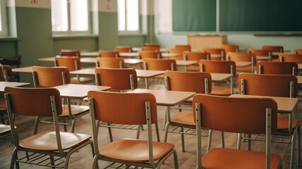 Empty Classroom Education Scene