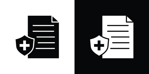 Medical insurance icon vector illustration glyph style designs for web.