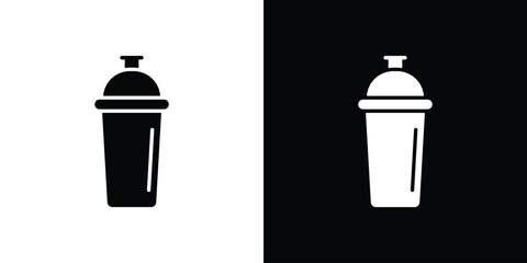 Protein shake icon vector illustration glyph style designs for web.