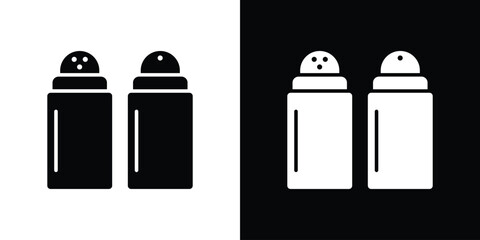 Salt and pepper shakers icon vector illustration glyph style designs for web.