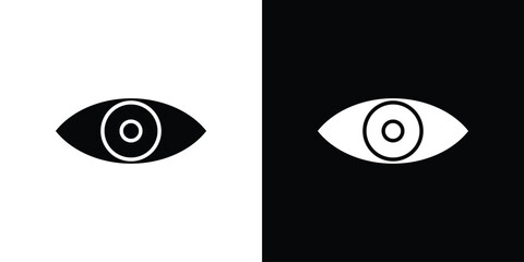 Visible icon vector illustration glyph style designs for web.