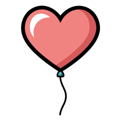 Heart balloon AI Vector Love Symbol Design for Couples & Celebrations
  