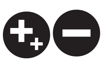 Obraz premium plus, minus icon , , vector design