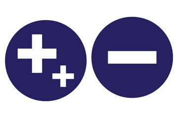 plus, minus icon , , vector design