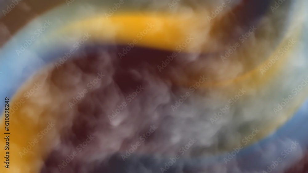 Poster prismatic industrial blue abstract swirl of blended colors creating a dreamy and ethereal effect wit