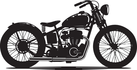 Fototapeta premium Classic Vintage Motorcycle SVG Design