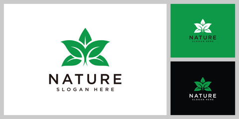 leaf nature vector design template