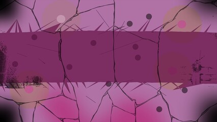 Abstract cracked purple background with dots and geometric overlay textures