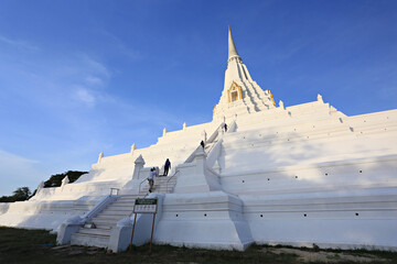 Phra Nakhon Si Ayutthaya, Thailand-14 January 2013 : Phu Khao Thong Temple or Phu Khao Thong Chedi in Phu Khao Thong Subdistrict