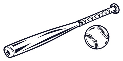  American  Bat and bol Closeup of baseball bat   game  leather  bat  white  sports  equipment  on white background with clipping path 