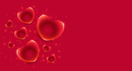 Valentine’s Day Background with Hearts