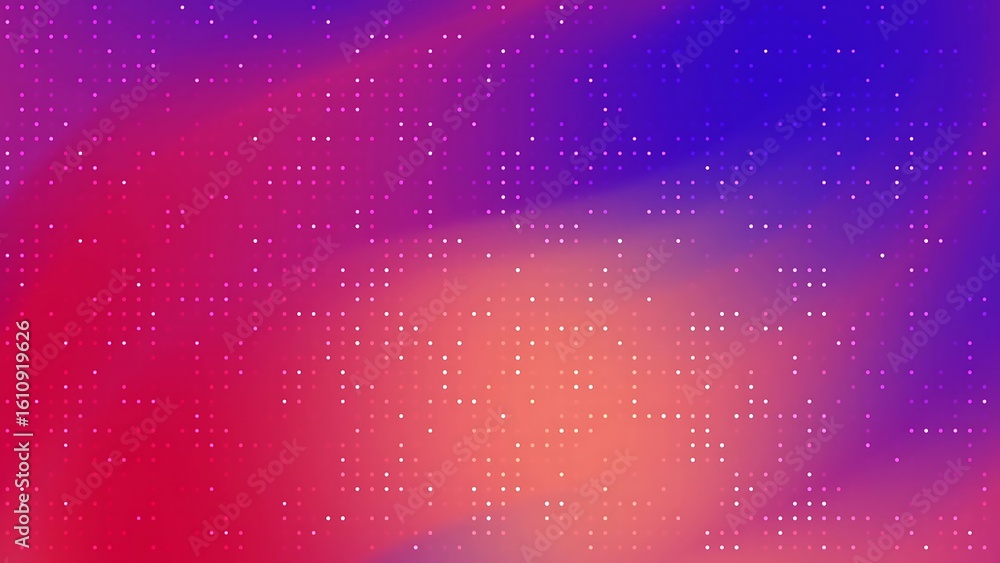 Poster ombre abstracts blink dot abstract background with blurred gradient of red, purple, and blue colors 