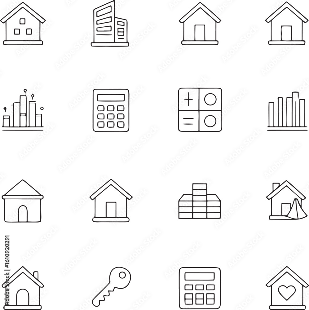 Poster abstract geometric shapes and lines in a dynamic composition with a distinct silhouette effect