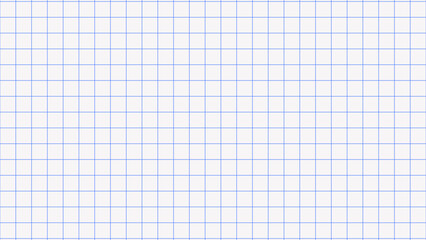 A squared paper sheet. Blue checked sheet of paper for notes. A notepad paper sheet.