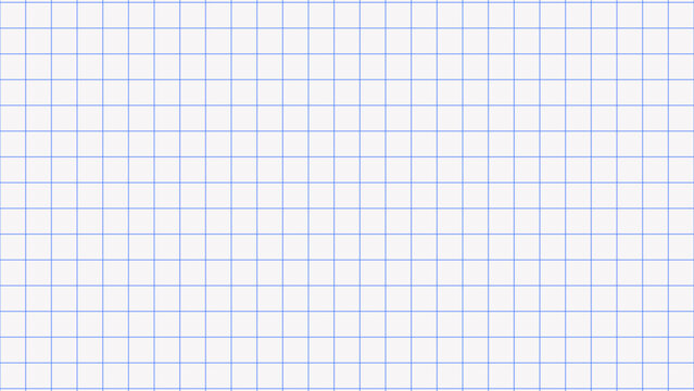 A squared paper sheet. Blue checked sheet of paper for notes. A notepad paper sheet.