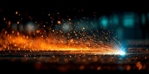 Bright Spark Trail in a Dark Factory