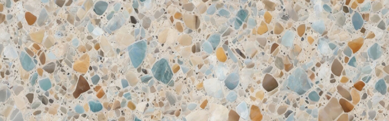 Colorful terrazzo pattern abstract background vector illustration. Multicolored terrazzo with tiny colorful marble patterns. Abstract design with colorful terrazzo flooring texture background.	
