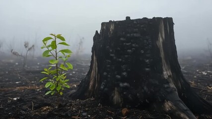 Phoenix Sapling - 4K Post-Apocalyptic Renewal for Environmental Campaigns