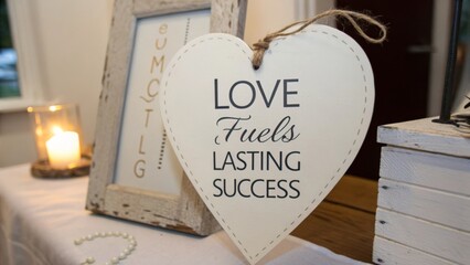 Event, Love Motivational Message, Indoor Celebration, Photo, Warm Lighting, Close-up View, Inspiring Success Concept