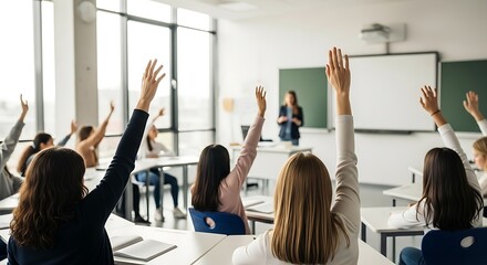 back to school background, group of college students in classroom, group of college students in school