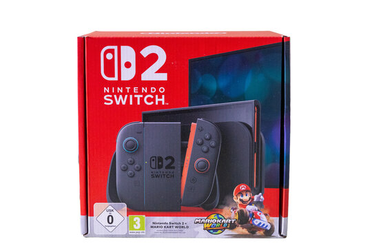 Menden, NRW, Germany &ndash; July 21, 2025 Next Generation Nintendo Switch 2 Display	