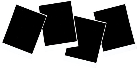 Scattered Blank Polaroid Photo Frames
