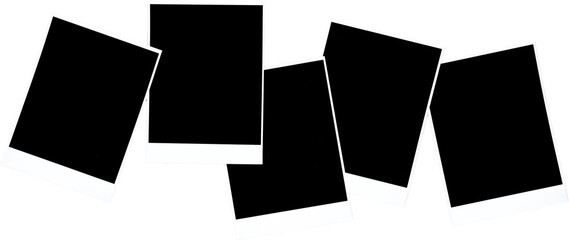 Scattered Blank Polaroid Photo Frames