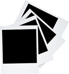 Scattered Blank Polaroid Photo Frames
