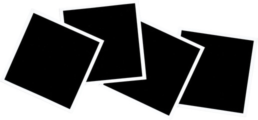 Scattered Blank Polaroid Photo Frames